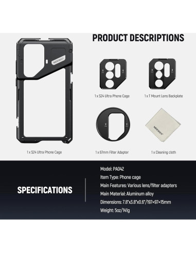 Neewer S24 Ultra Phone Cage para Samsung Galaxy S24