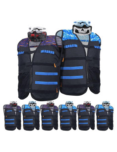 Kit de Chalecos Tácticos POKONBOY para 8 Niños - Juegos de Guerra