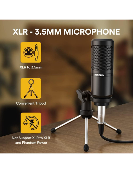 MAONO Mezclador de Audio para Podcast AU-AM200-S1 Todo en Uno