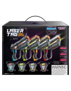 Set de 4 Pistolas Laser Tag Squad Hero Recargables