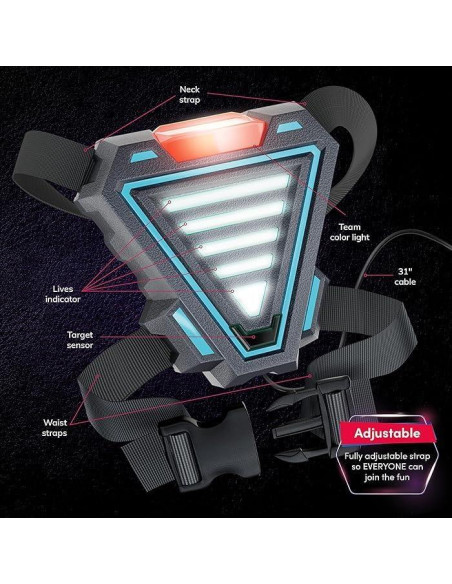 Set de 4 Pistolas Laser Tag Squad Hero Recargables