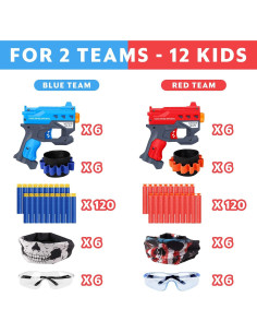 Conjunto de Fiesta Nerf TiopLior 12 Mini Pistolas y Accesorios 2