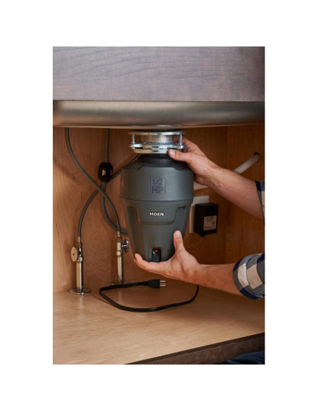 Moen EX50C Triturador de Basura 0.5 HP Negro Premium