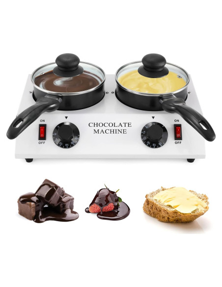 Olla Derretir Chocolate Dyna-Living Doble 80W Eléctrica