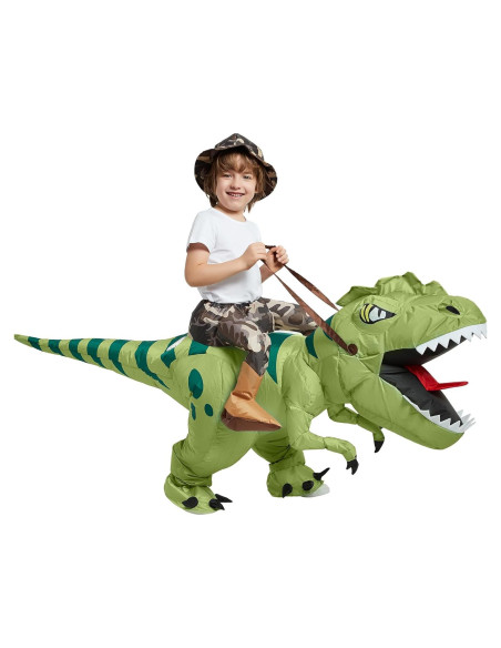 Disfraz Inflable T Rex para Niños 4-6 Años con Bomba Disfraz Inflable T Rex para Niños 4-6 Años con Bomba