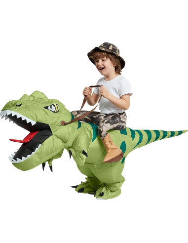 Disfraz Inflable T Rex para Niños 4-6 Años con Bomba