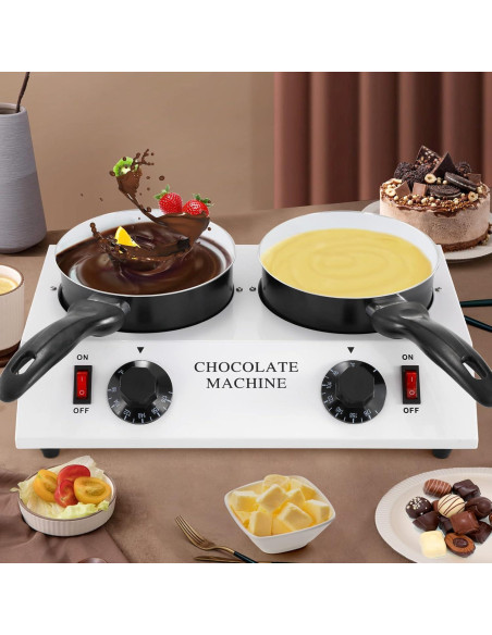 Olla Derretir Chocolate Dyna-Living Doble 80W Eléctrica