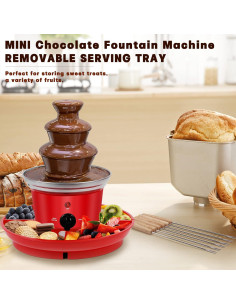 Fuente de Chocolate MINI 3 Niveles 453g con Tenedores 2