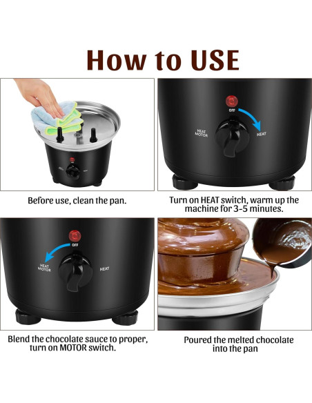 Fuente de Chocolate VAlinks CF-17C Eléctrica 3 Niveles