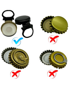 Tapadora de Botellas WENNING 26mm Manual Acero Negro 2