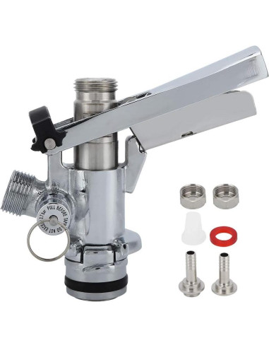 Grifo de Barril Tbest Acoplador de Cerveza Inoxidable 15x14x7cm