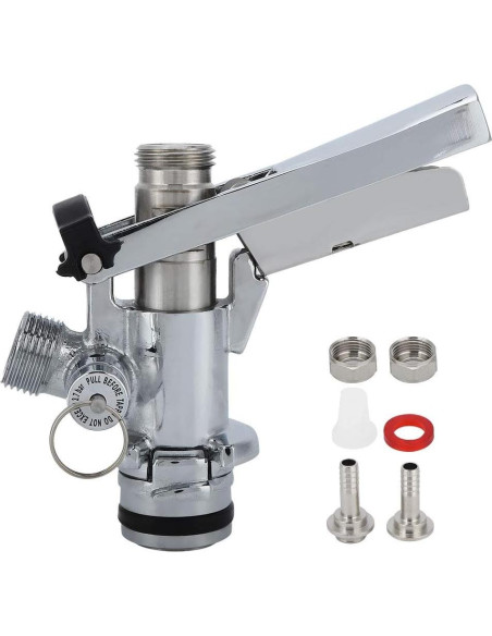 Grifo de Barril Tbest Acoplador de Cerveza Inoxidable 15x14x7cm