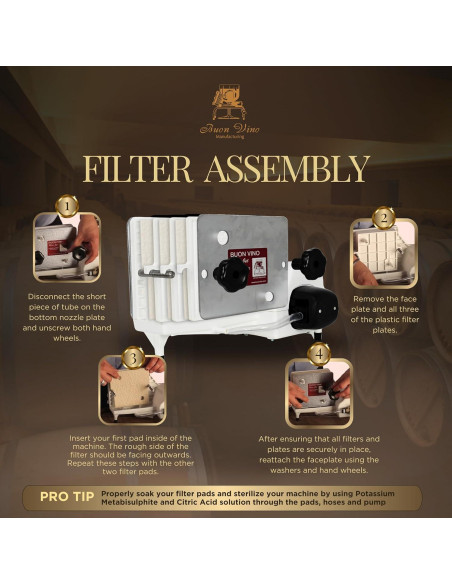 Filtro de Vino Mini Jet Buon Vino - Filtra 20 Litros Rápido