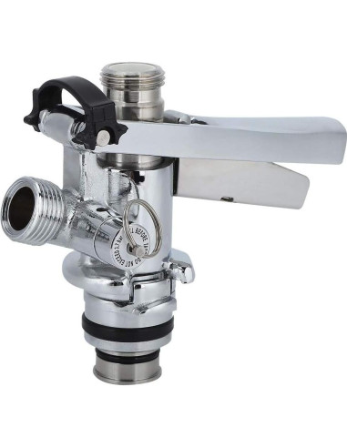 Grifo de Barril Tbest Acoplador de Cerveza Inoxidable 15x14x7cm