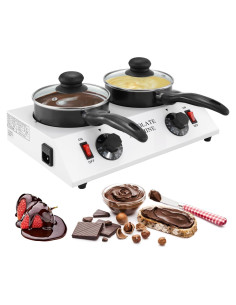 Olla Derretir Chocolate WICHEMI Doble 3.20 kg Calentador