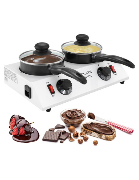 Olla Derretir Chocolate WICHEMI Doble 3.20 kg Calentador