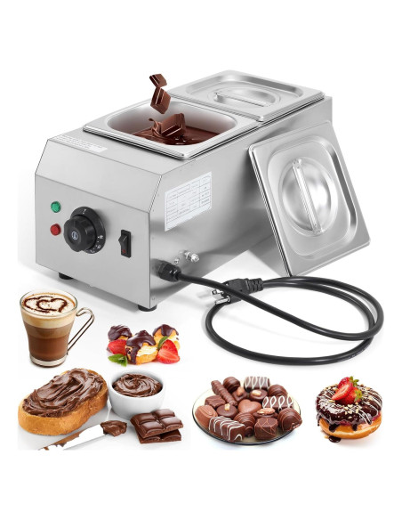 Olla de Chocolate Dyna-Living 2 Tanques 1000W Acero Inoxidable