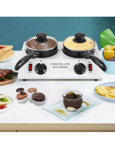 Olla Derretir Chocolate WICHEMI Doble 3.20 kg Calentador