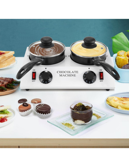 Olla Derretir Chocolate WICHEMI Doble 3.20 kg Calentador
