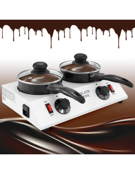 Olla Derretir Chocolate WICHEMI Doble 3.20 kg Calentador