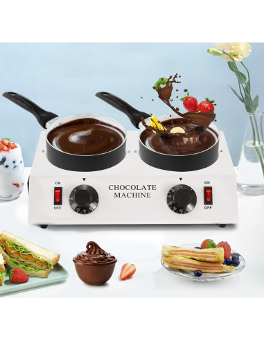 Olla Derretir Chocolate WICHEMI Doble 3.20 kg Calentador