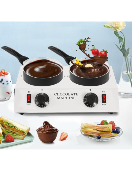 Olla Derretir Chocolate WICHEMI Doble 3.20 kg Calentador