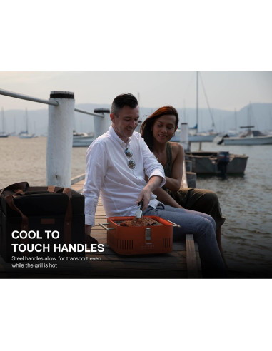 Everdure CUBE Parrilla Portátil de Carbón 7 kg con Tabla