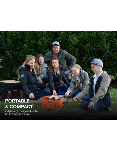 Everdure CUBE Parrilla Portátil de Carbón 7 kg con Tabla