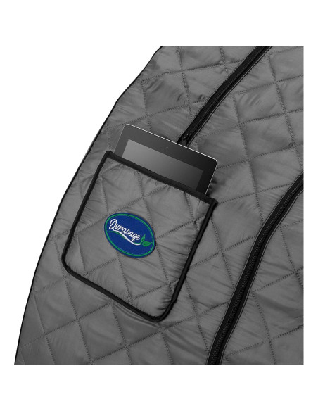 Sauna de vapor portátil Durasage SS03 gris 800W con silla