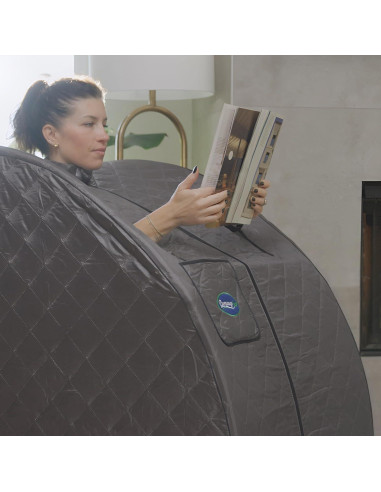 Sauna de vapor portátil Durasage SS03 gris 800W con silla
