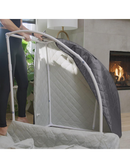 Sauna de vapor portátil Durasage SS03 gris 800W con silla