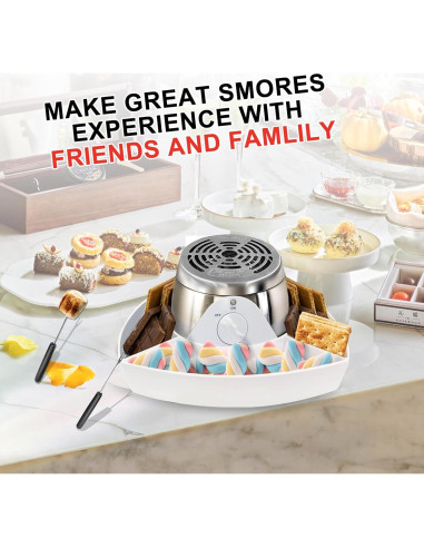 Kit de S'mores Eléctrico LANPRIL 345W Sin Llama 1.51kg