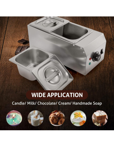 Máquina de Temperado de Chocolate WICHEMI 2 Tanques 4,08 kg