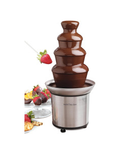 Fuente de Chocolate Eléctrica Nostalgia 4 Niveles Acero Inoxidable
