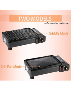 Parrilla de Gas Butano Portátil Wimdoyily Negra 3,97 kg 2