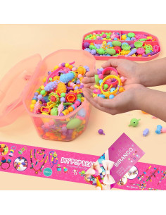 Kit de Joyas BIRANCO 520 Piezas Cuentas Pop Multicolor 2