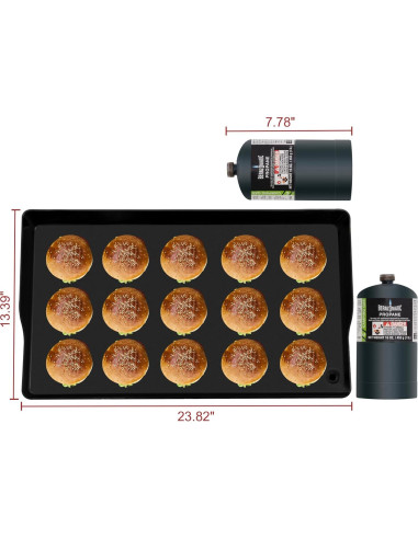 Parrilla de Gas Portátil Royal Gourmet PD1300 3 Quemadores