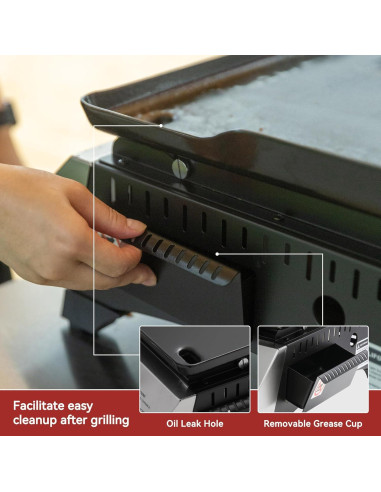 Parrilla de Gas Portátil Royal Gourmet PD1300 3 Quemadores