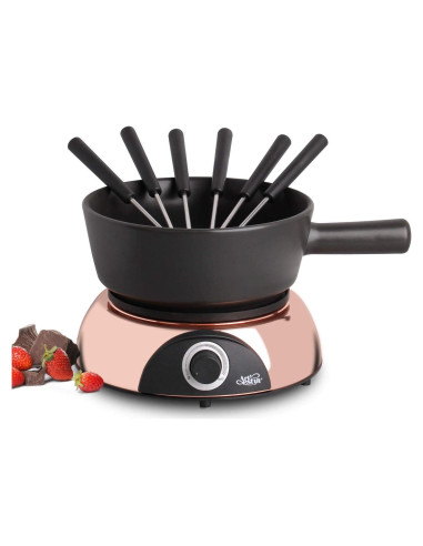 Olla de Fondue Eléctrica Artestia 2QT Cerámica 1500W Negra