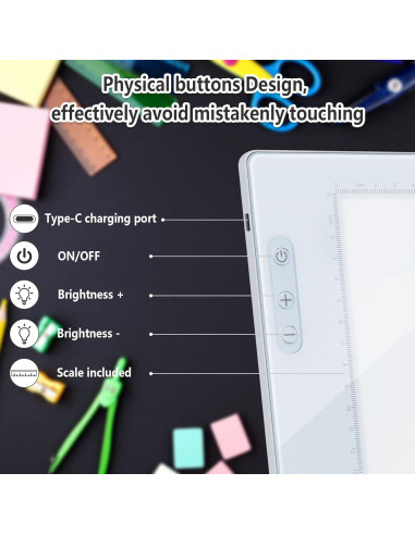 Pad de Luz LED A4 IMAGE Recargable Magnético 6000K