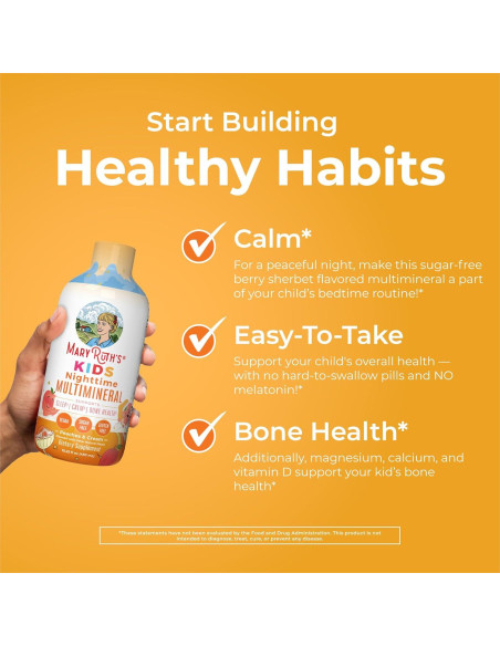 MaryRuth Organics Multimineral Nocturno Niños 450 ml Vegano