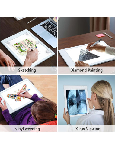 Pad de Luz LED A4 IMAGE Recargable Magnético 6000K