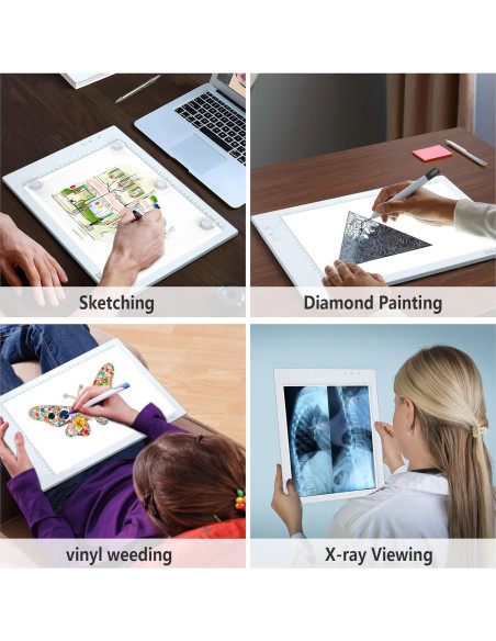 Pad de Luz LED A4 IMAGE Recargable Magnético 6000K