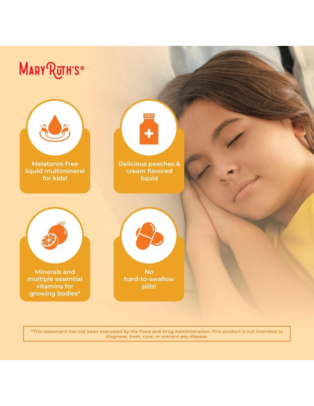 MaryRuth Organics Multimineral Nocturno Niños 450 ml Vegano