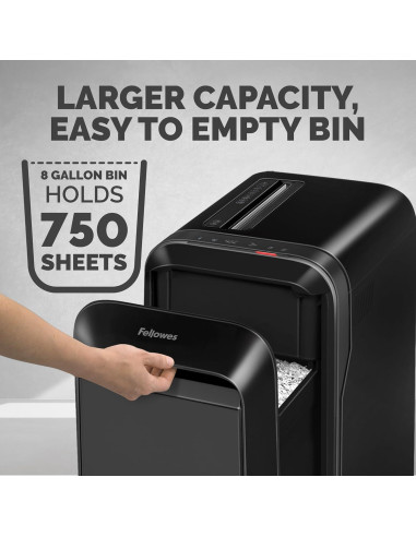 Trituradora Fellowes LX220 Micro-Corte 20 Hojas Negro