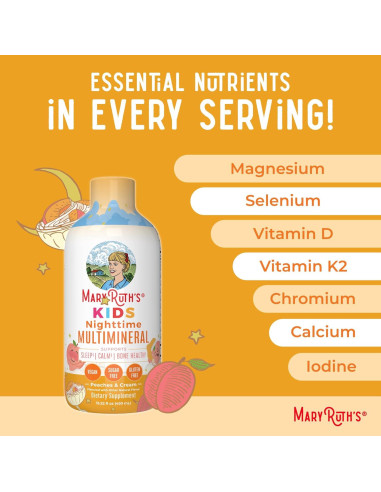 MaryRuth Organics Multimineral Nocturno Niños 450 ml Vegano