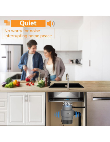 Triturador de Basura Chooba 0.75HP Inoxidable Silencioso