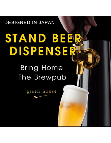 Dispensador de Cerveza Mini Kegerator Green House GH-UBEERO-BK