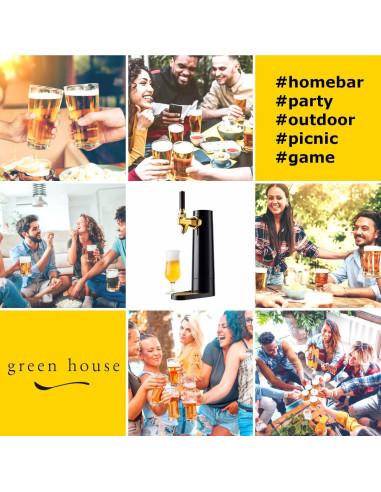 Dispensador de Cerveza Mini Kegerator Green House GH-UBEERO-BK