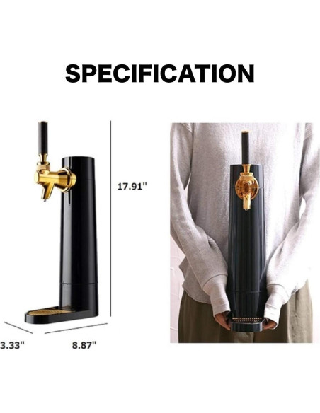 Dispensador de Cerveza Mini Kegerator Green House GH-UBEERO-BK